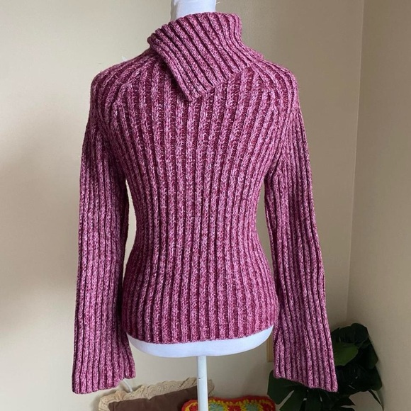 Y2k magenta turtleneck sweater - Picture 8 of 8